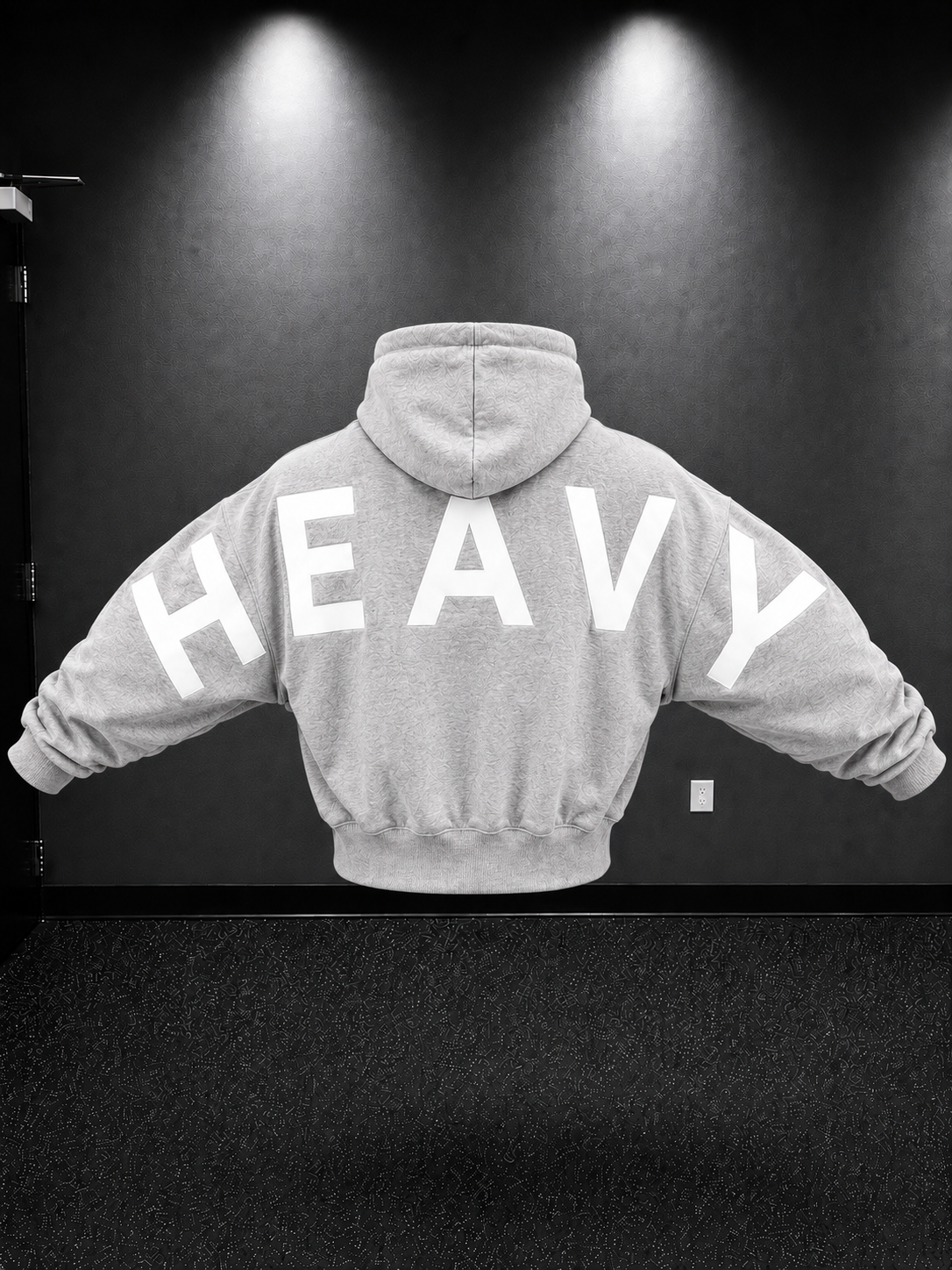 Preorder-Heavy cropped zip up hoodie